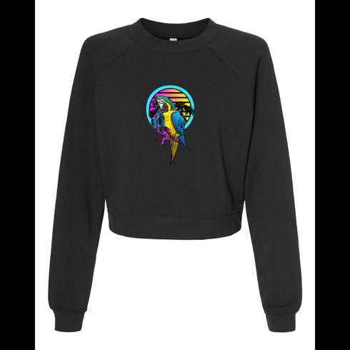 Colorful parrot Bella canvas hoodie 7505